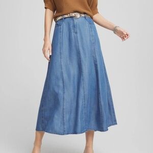 Chico’s light weight midi skirt size 3 (US 16) NWT
